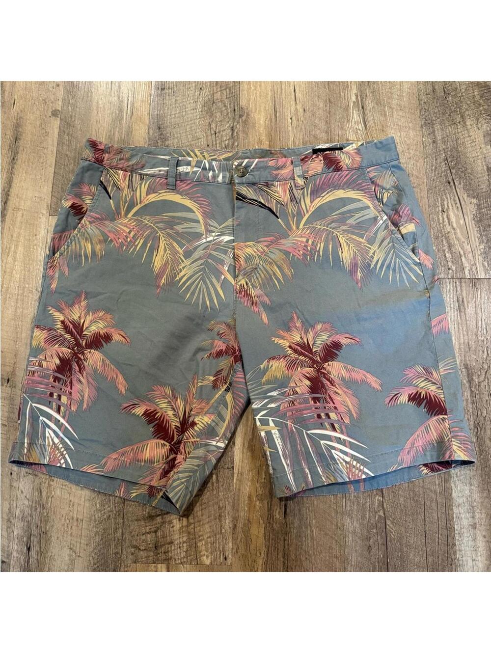 Bonobos Men’s Tropical Palm Tree Print Chino Shorts Size 40